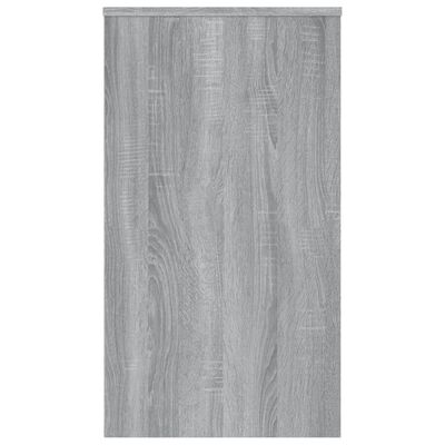 vidaXL Rašomasis stalas, pilkos ąžuolo spalvos, 90x40x72cm, mediena