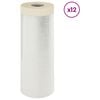 vidaXL Dulkių lapas su lipnia juosta 12 vnt. Skaidrus 270 x 1600 cm