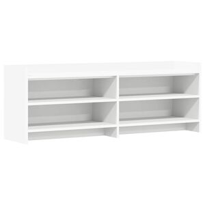 vidaXL Televizoriaus spintelė 135 x 33 x 47 cm Balta Apdirbta mediena