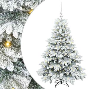 vidaXL Dirbtinė Kalėdų eglutė su 150 LED Balta 120 cm PE ir PVC
