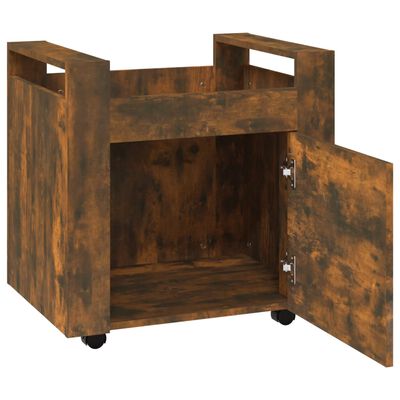 vidaXL Rašomojo stalo lentyna, dūminio ąžuolo, 60x45x60cm, mediena