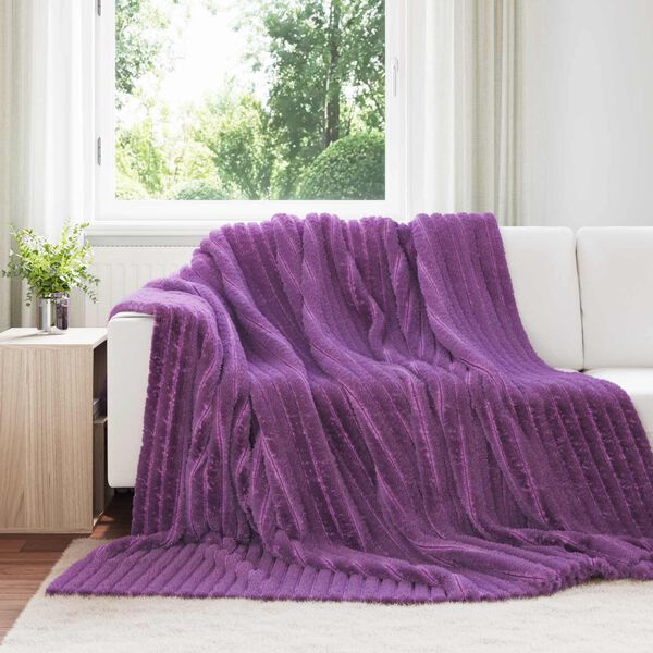 vidaXL Mesti antklodės 6 pcs Violetinė 270 x 240 cm Flysas
