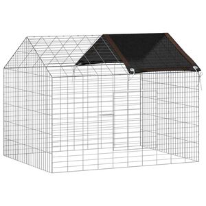 vidaXL Triu&scaron;ių narvas Sidabro 100 x 78 x 78 cm Cinkuota plienas