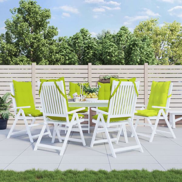 vidaXL Kėdės pagalvėlės, 6vnt., ry&scaron;kiai žalios, oksfordo audinys