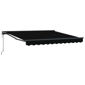 vidaXL Markizės rėmas Juoda 300 x 250 cm Poliesteris su PU danga