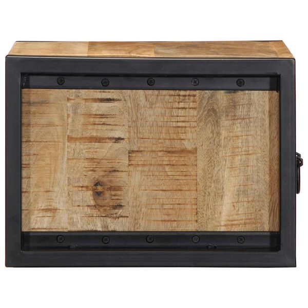 vidaXL Spintelė prie lovos 40x35x25 cm Tvirtas neapdorotas medis Mango