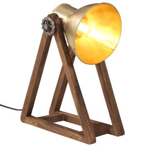 vidaXL Ra&scaron;omojo stalo &scaron;viestuvas, žalvario, 30x17x40cm, 25W, E27