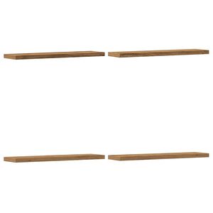 vidaXL Sieninės lentynos, 4vnt., artisano ąžuolo, 40x10x1,5cm, mediena