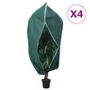 vidaXL Uždangalai augalams su užtrauktukais, 4vnt., 3,14x2,5 m, 70g/m&sup2;