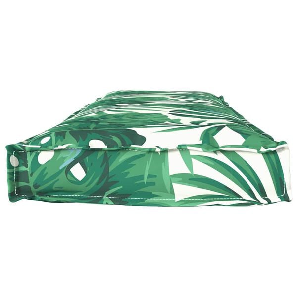 vidaXL Padėklo pagalvėlė suoliukui Gėlių Su lapais 140 x 40 x 8 cm