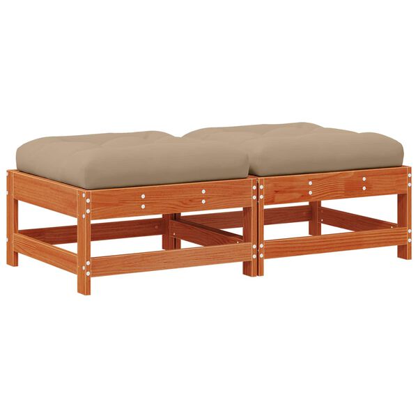 vidaXL Sodo kojų atrama Tvirtas pu&scaron;ies medis Va&scaron;ko Ruda