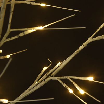 vidaXL Kalėdinis medis, 2,2m, su 200 šiltų baltų LED lempučių