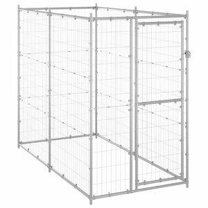 vidaXL Lauko voljeras &scaron;unims, 110x220x180cm, galvanizuotas plienas