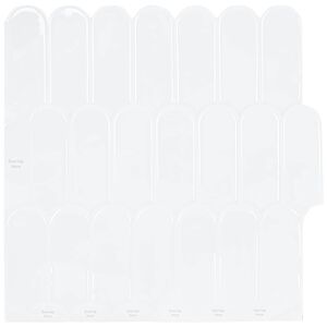 vidaXL Pūkuota plytelė 20 pcs Balta 30 x 30 cm Poliuretanas ir PET
