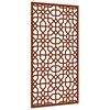 vidaXL Sodo sienos dekoracija, 105x55cm, corten plienas