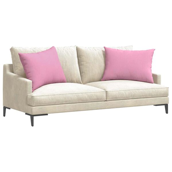 vidaXL Sofa Pagalvės 2 pcs Rožinė 70 x 50 cm audinys