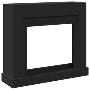 vidaXL Židinio apvadas, juodas, 100x30x87,5cm, apdirbta mediena