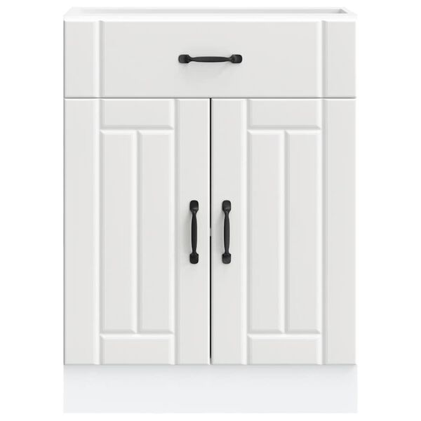 vidaXL Virtuvės spintelė, Lucca, balta, apdirbta mediena