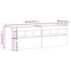 vidaXL Sieninės TV spintelės su LED, 2vnt., rudos ąžuolo, 60x30x40cm
