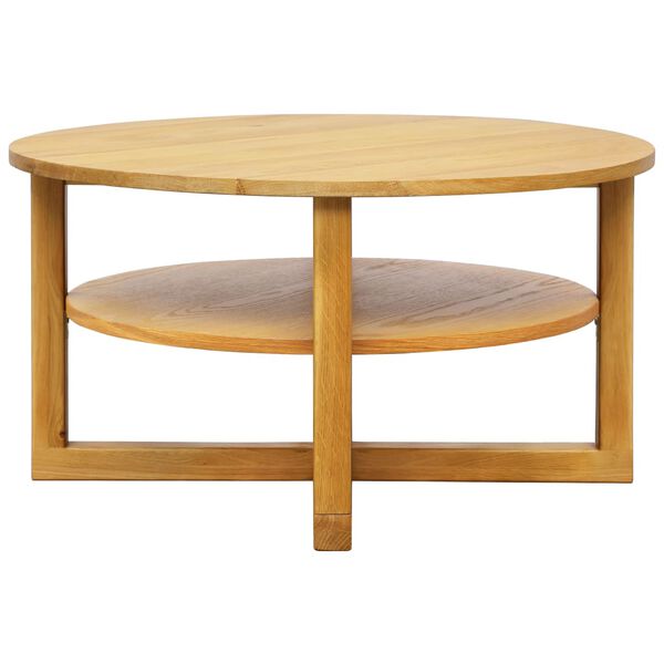 vidaXL Kavos staliukas, 75x40cm, ąžuolo medienos masyvas