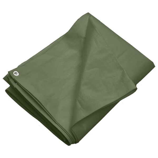 vidaXL Tentas, žalios spalvos, 6x8m, 260g/m², HDPE