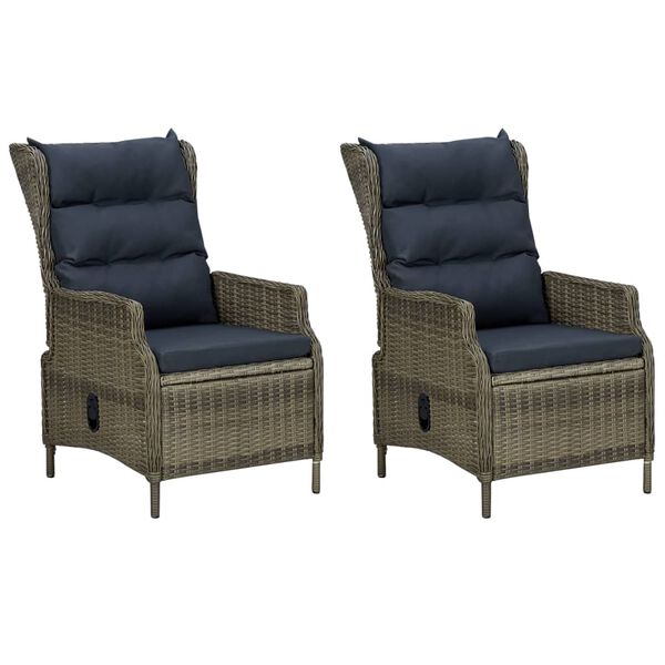 vidaXL Sodo valgomojo baldų komplektas, 7 dalių, rudas