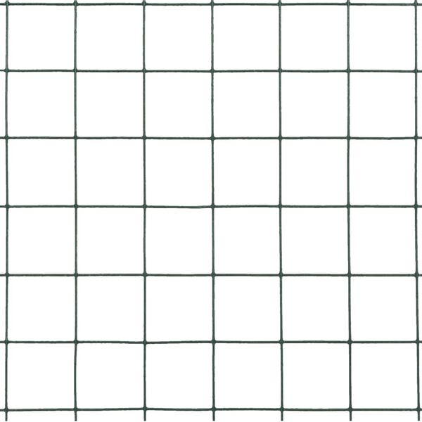 vidaXL Vielos tinklas su PVC danga, žalias, 25x1,5m