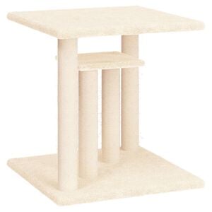 vidaXL Draskymo stovai katėms su platformomis, kreminės spalvos, 50cm