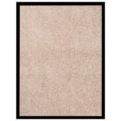 vidaXL Durų kilimėlis, smėlio spalvos, 60x80cm