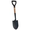 vidaXL Spade Juoda 68,5 cm Galingas padengtas plienas ir kietas medis