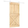 vidaXL Slankios durys Natūrali ir Balta 95 x 210 cm