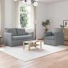 vidaXL Sofa 2 pcs &Scaron;viesiai pilka 136 x 82 x 85 cm audinys