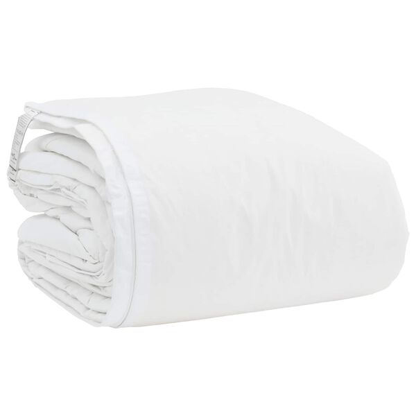 vidaXL Antklodžių rinkinys su pagalve 3 pcs Balta Plunksna