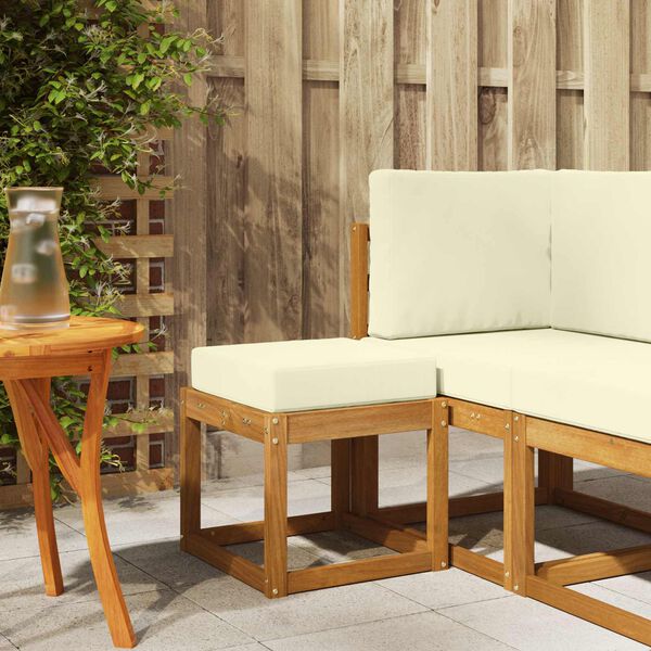 vidaXL Lauko sėdynė suolelis Kietos akacijos mediena Natūrali