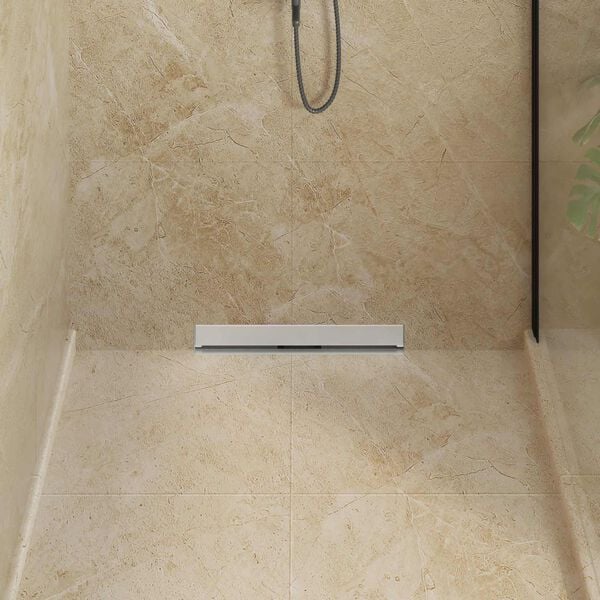 vidaXL Sieninis du&scaron;o drenažas Sidabro 50 cm Nerūdijantis plienas 304