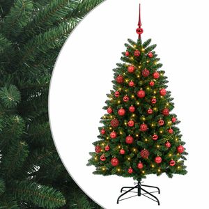 vidaXL Dirbtinė vidutinio žalumo Kalėdų eglutė su rutuliu 150 cm