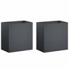 vidaXL Sodo vazonas 2 vnt. Antracito 50 x 30 x 40 cm