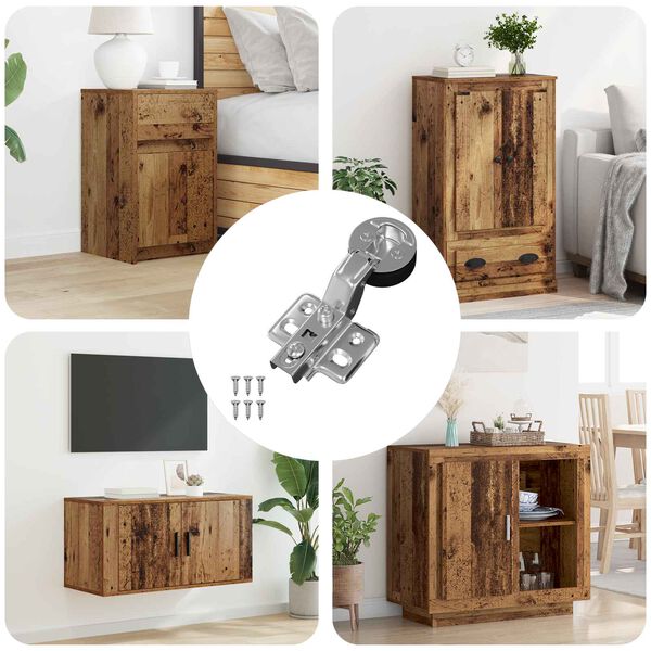 vidaXL Vyrius 123 pcs Sidabro 35 mm Geležis