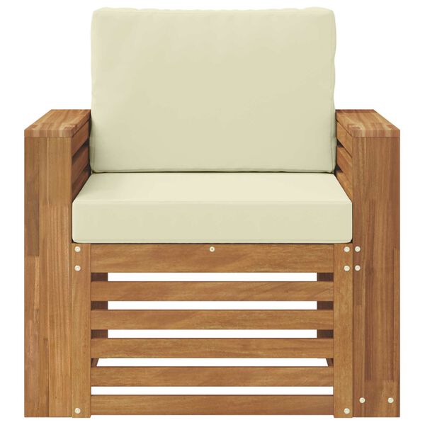 vidaXL Lauko sofos komplektas Tvirta akacijos mediena ir poliesteris