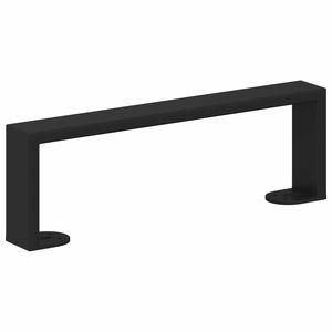 vidaXL Baldų kojelės 12 vnt. Juoda 311 x 40,5 x 100 mm Geležis