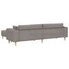vidaXL Sofa su pagalve 3 pcs Taupe audinys
