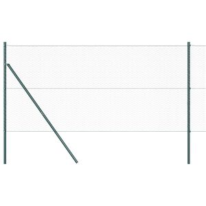 vidaXL Heksagonalinė tvoros tvirtinimo sistema 100 x 1,6 m Žalia