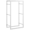 vidaXL Stovas malkoms, 50x28x94 cm, nerūdijantis plienas