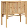 vidaXL Pakelta lova Ruda 70 x 35 x 70 cm Bambukas