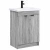 vidaXL Vonios baldų rinkinys Pilka Sonoma 78,5 x 37,5 x 81 cm