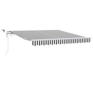 vidaXL Automatinė i&scaron;traukiama markizė, antracito ir balta, 300x250cm
