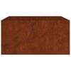 vidaXL Lovelis, 80x80x40cm, Corten plienas