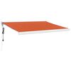 vidaXL I&scaron;traukiama markizė, oranžinė/ruda, 3,5x2,5m, audinys/aliuminis
