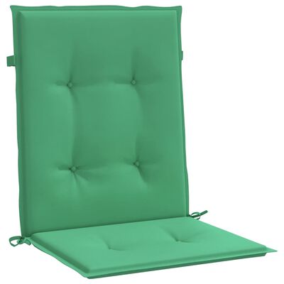 vidaXL Sodo kėdės pagalvėlės, 6vnt., žalios, 100x50x3cm, audinys