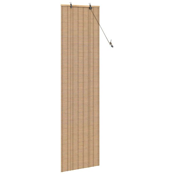 vidaXL Roletas su užuolaidomis Gamta 60 x 220 cm bambukas